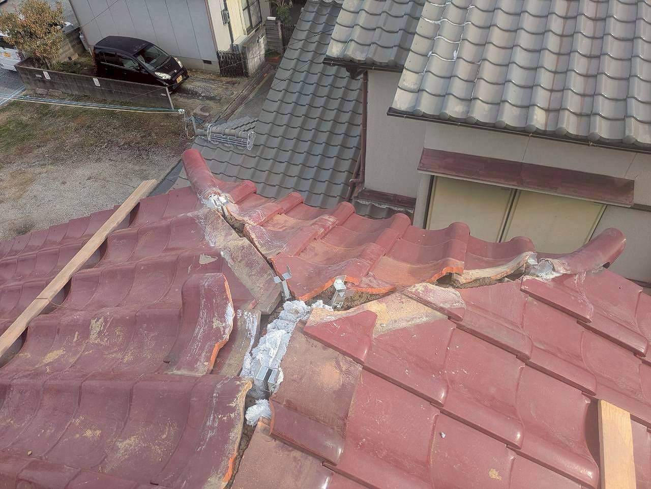 加古川市　棟の土台作り